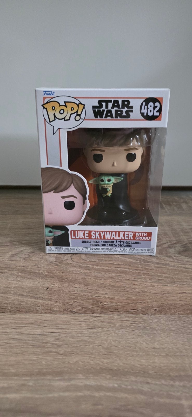 Funko Pop! Star Wars Luke Skywalker met Grogu #482, Ophalen of Verzenden, Zo goed als nieuw