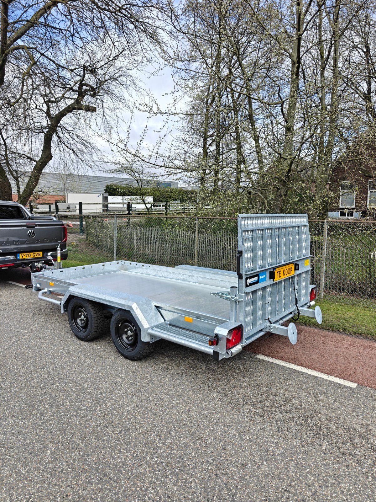 Demo Hapert machine transporter aanhanger 3500KG Parabool, Ophalen of Verzenden, Zo goed als nieuw