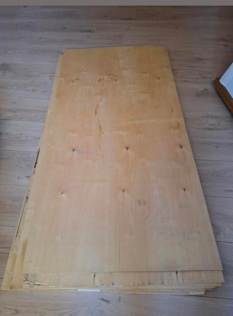 8 multiplex platen 3 mm 153 x 77, Ophalen, Gebruikt, 10 tot 25 m², Overige typen