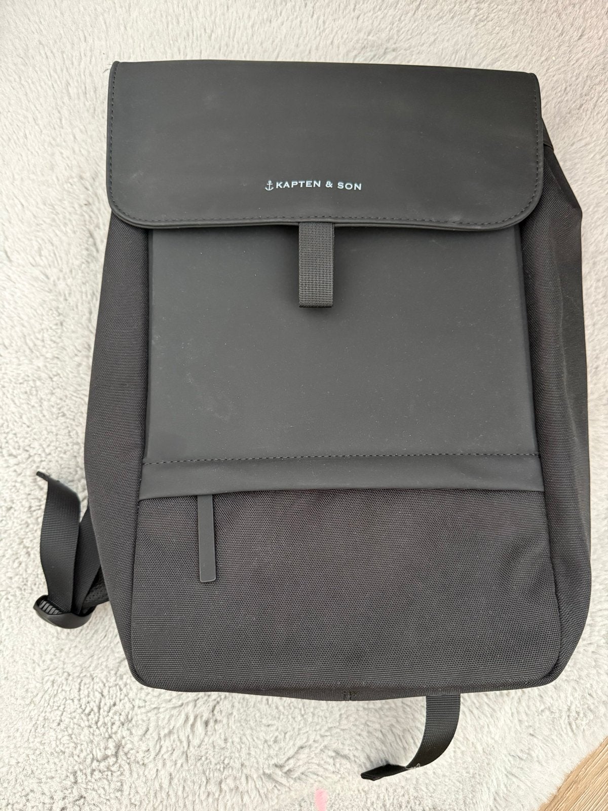 Kapten & Son Rugzak Zwart - Zo goed als nieuw, Ophalen of Verzenden, Zo goed als nieuw, 25 tot 40 cm, Overige merken