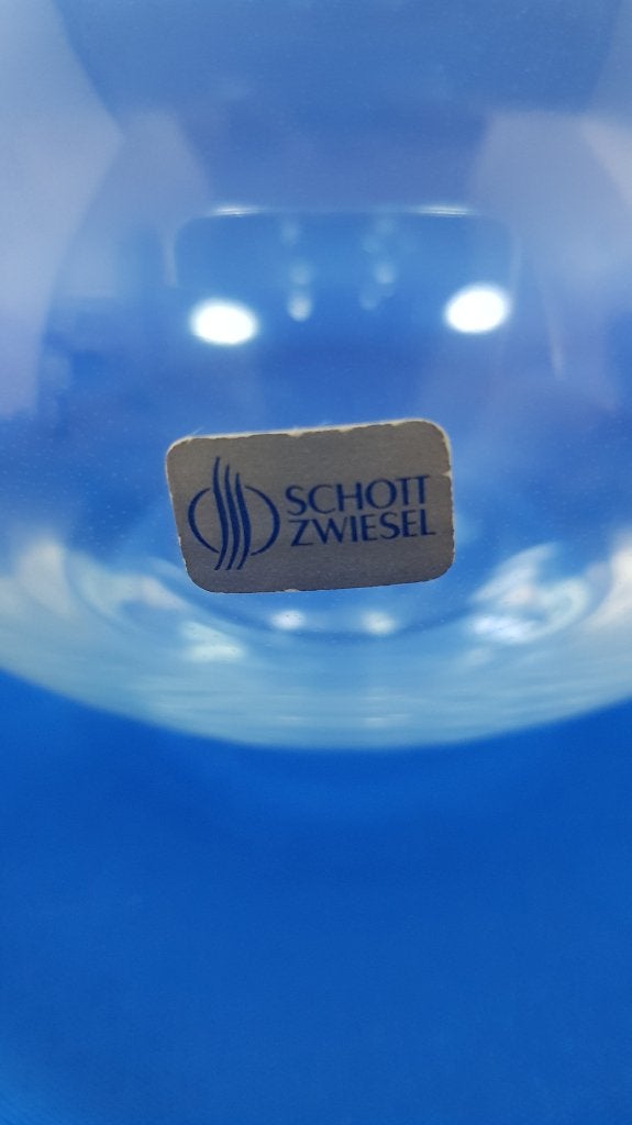 Glazen karaf Schott Zwiesel met stop. 28cm hoog. 4A32, Tweedehands verkoop, Tweedehands verkoop, Gebruikt, Ophalen of Verzenden