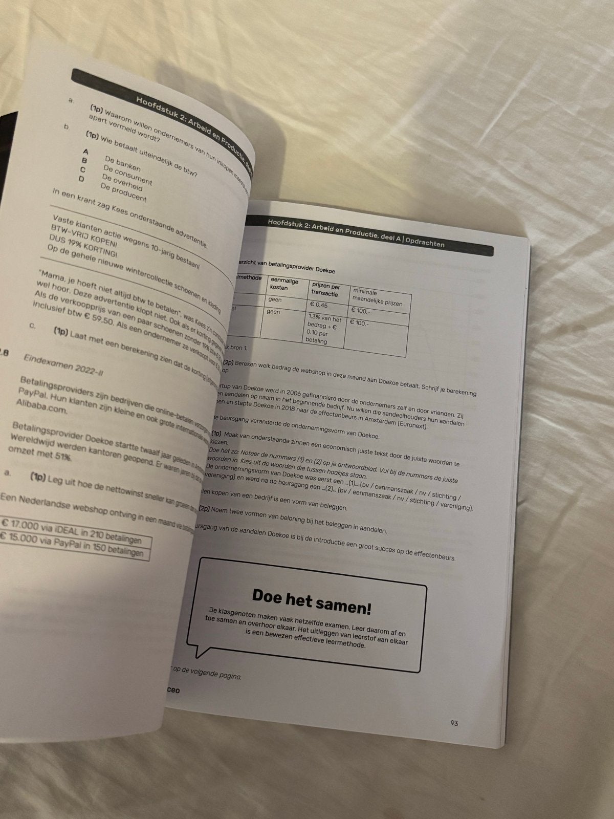 Examenbundel Economie VMBO-TL 2023 Lyceo, Ophalen of Verzenden, Zo goed als nieuw, VMBO, Economie