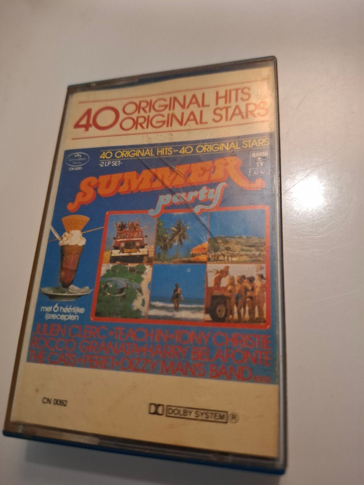 40 Original Hits - Summer Party Cassette (2LP Set), Gebruikt, 1 bandje, Ophalen of Verzenden, Voorbespeeld