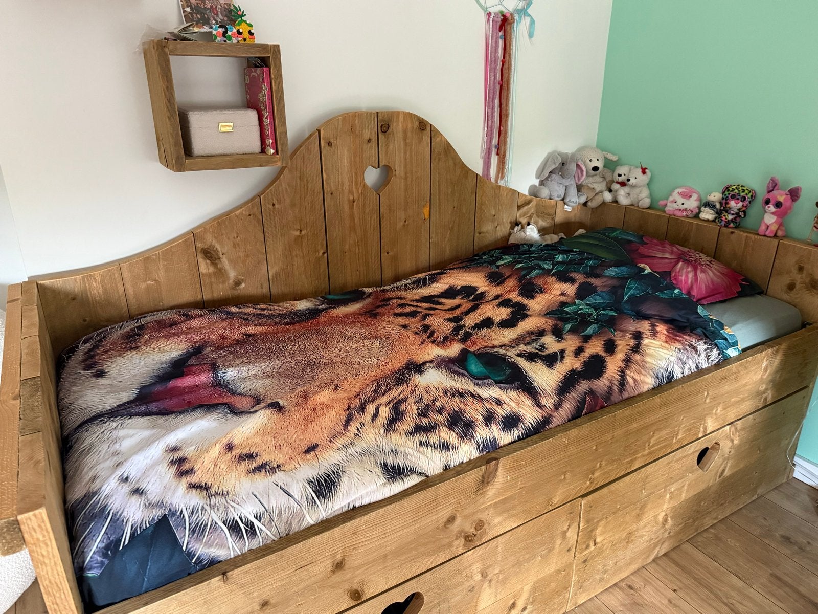 Slaapkamer kind, steigerhout, Ophalen, Gebruikt, 90 cm, Eenpersoons