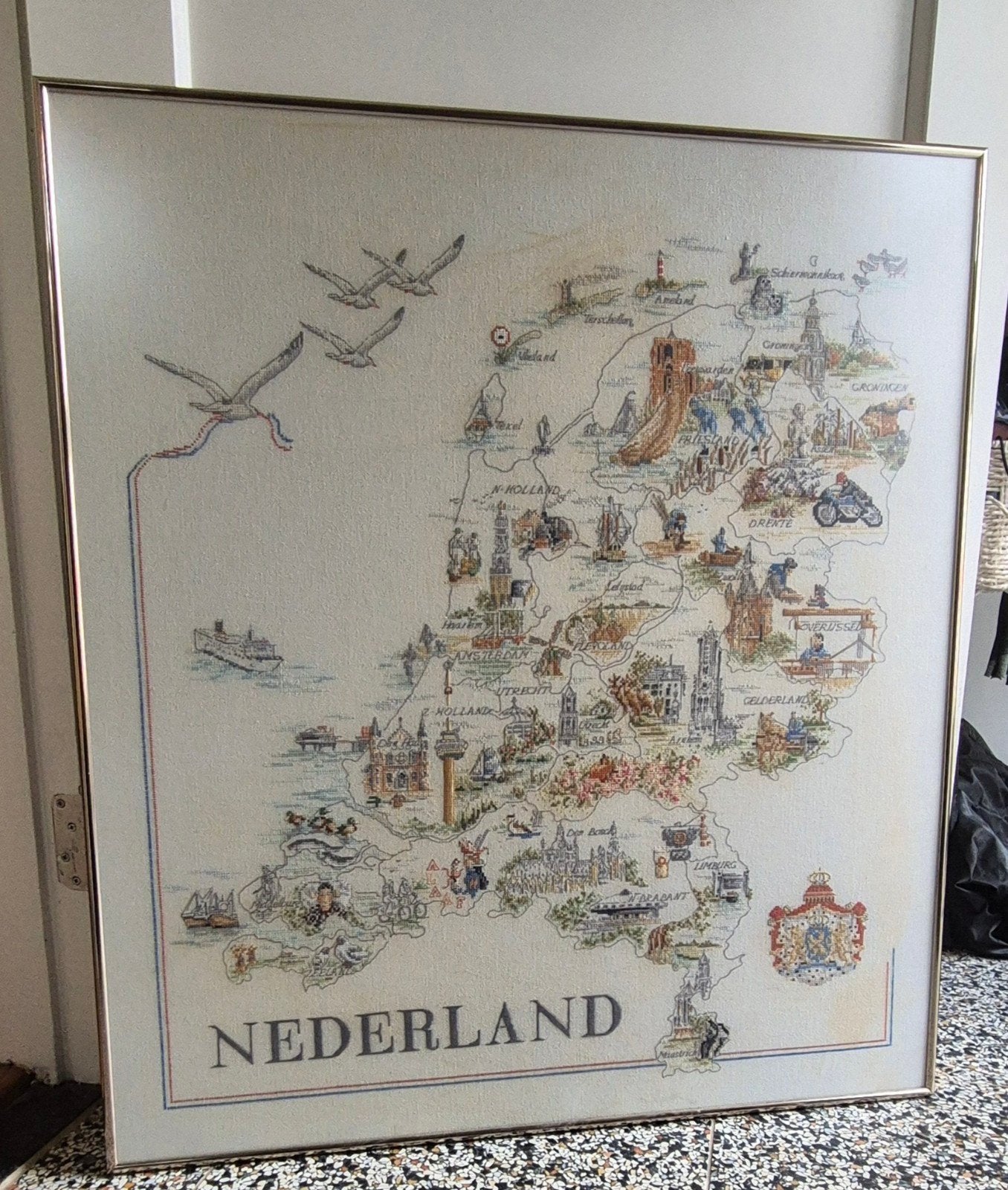 Nederland in kruissteek, Ophalen