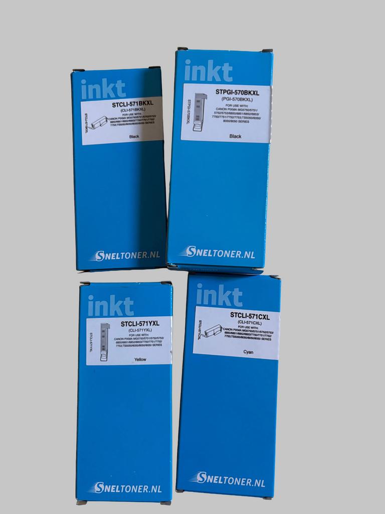 Inktpatronen Canon PGI-570BKXL CLI-571BKXL YXL CXL, Computers en Software, Printerbenodigdheden, Nieuw, Verzenden