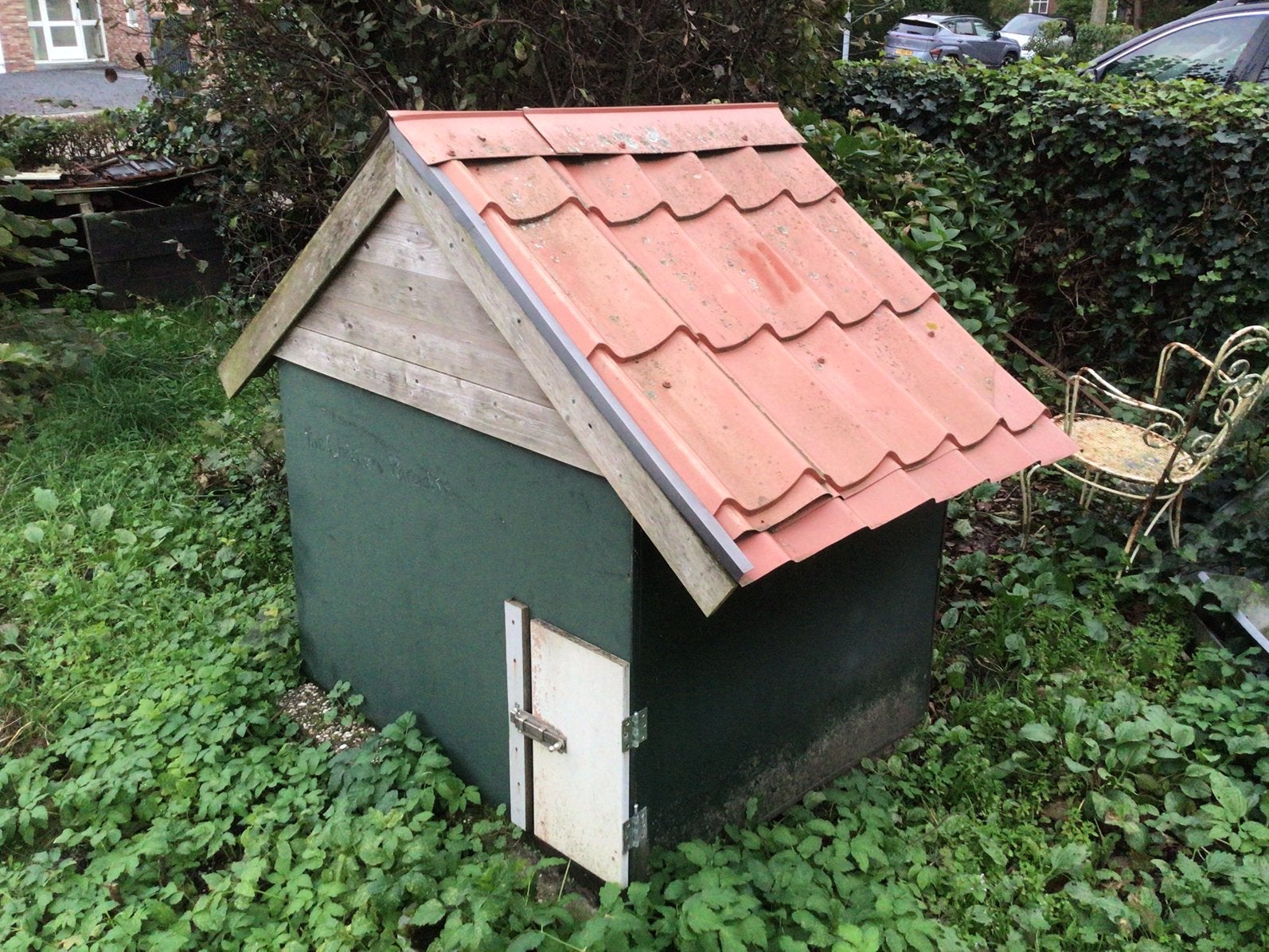 Gratis af te halen: Mooi en Degelijk Kippenhok., Dieren en Toebehoren, Ophalen, Gebruikt, Kippenhok of Kippenren