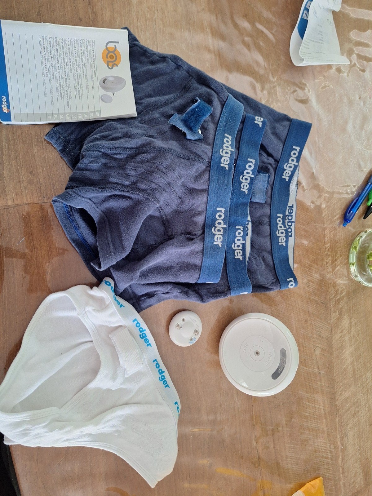 Rodger plaswekker set.  zender - defect, Ophalen of Verzenden, Gebruikt