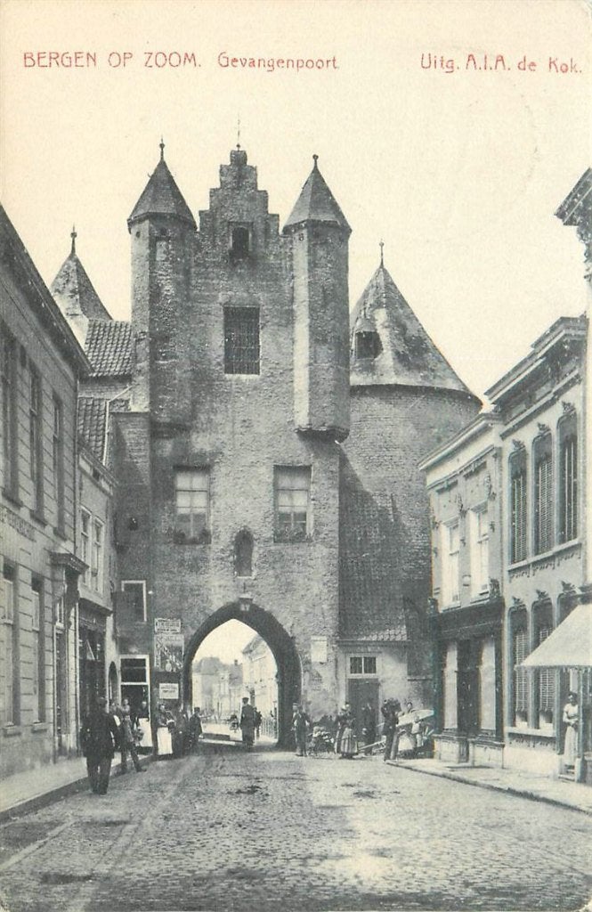 702-006-043 Bergen Op Zoom Gevangenpoort, Verzenden, Voor 1920, Noord-Brabant