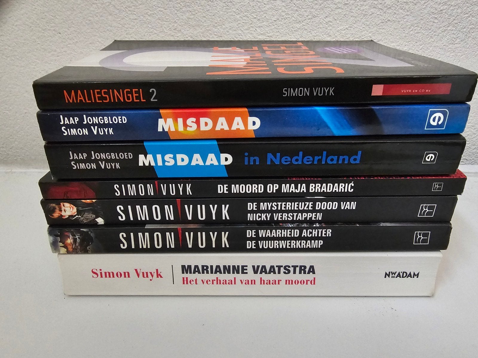 Misdaadboeken Simon Vuyk & Jaap Jongbloed - 7-delige set, Ophalen of Verzenden, Gelezen, Simon Vuyk, Jaap Jongbloed