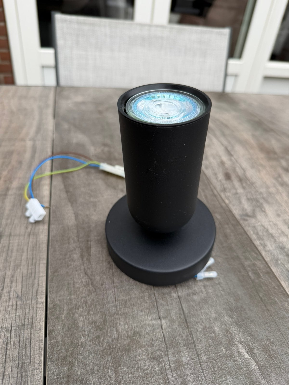 Philips opbouwspot Pongee zwart incl fitting, Ophalen of Verzenden, Zo goed als nieuw
