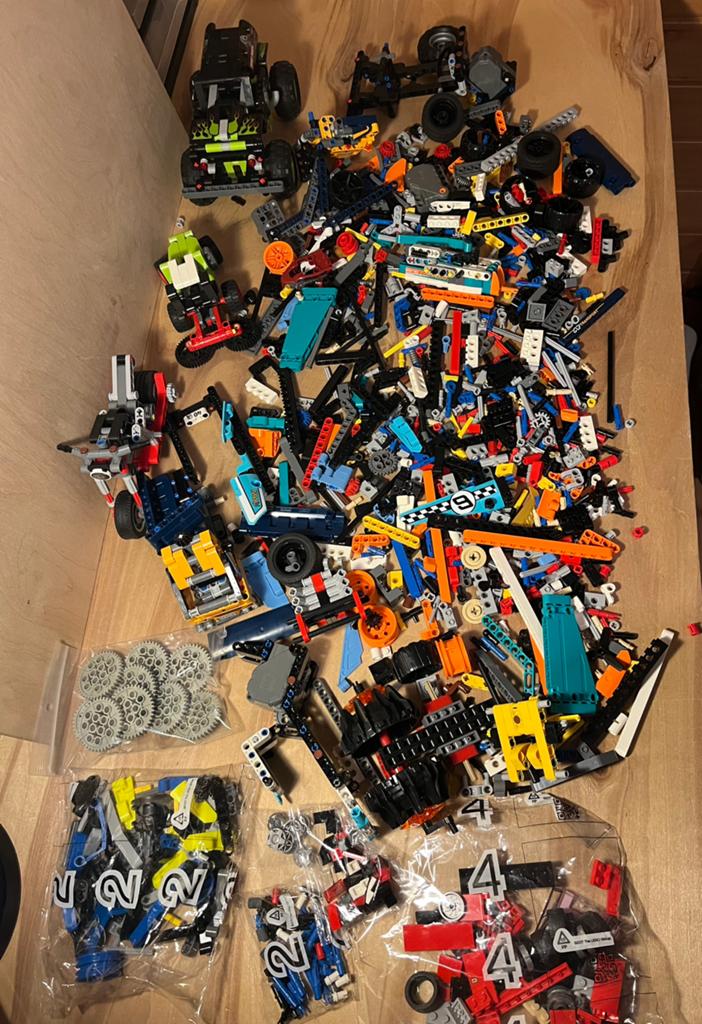 (34) Lego Partij/Lot 1,9kg/kilo Technic Onderdelen, Lego, Ophalen of Verzenden, Zo goed als nieuw, Technic