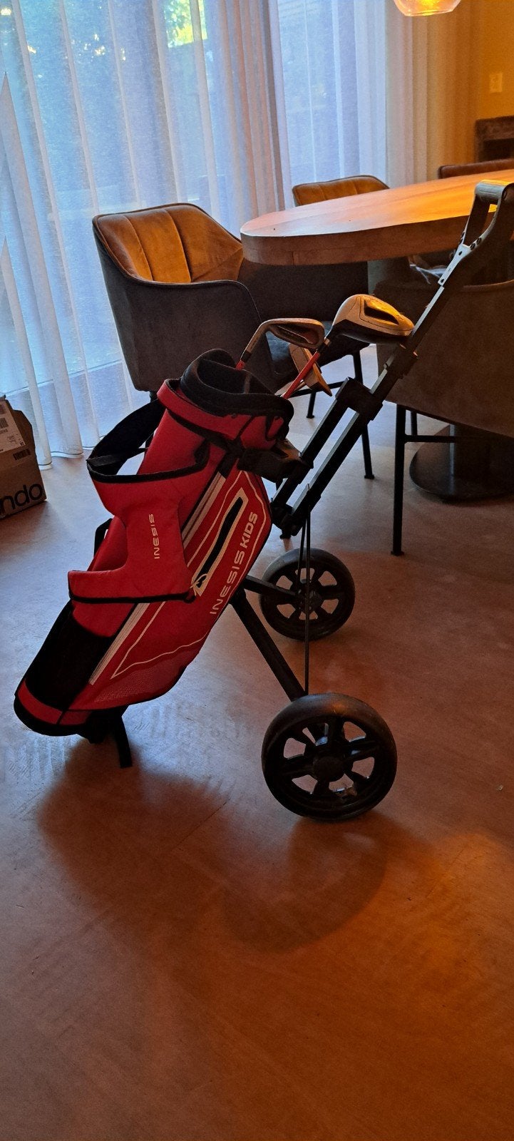 Inesis Kids Golfset met Golftas en Golfkar, Sport en Fitness, Golf, Ophalen, Gebruikt, Set