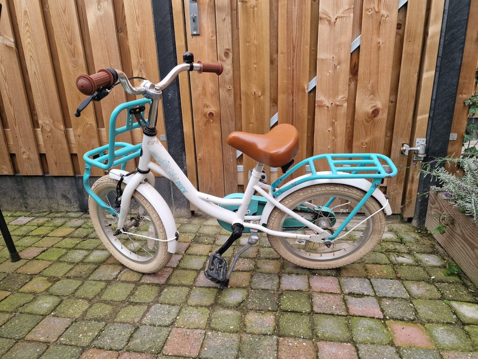 Puck meisjesfiets 16 inch, Terugtraprem, Gebruikt, Minder dan 16 inch, Ophalen