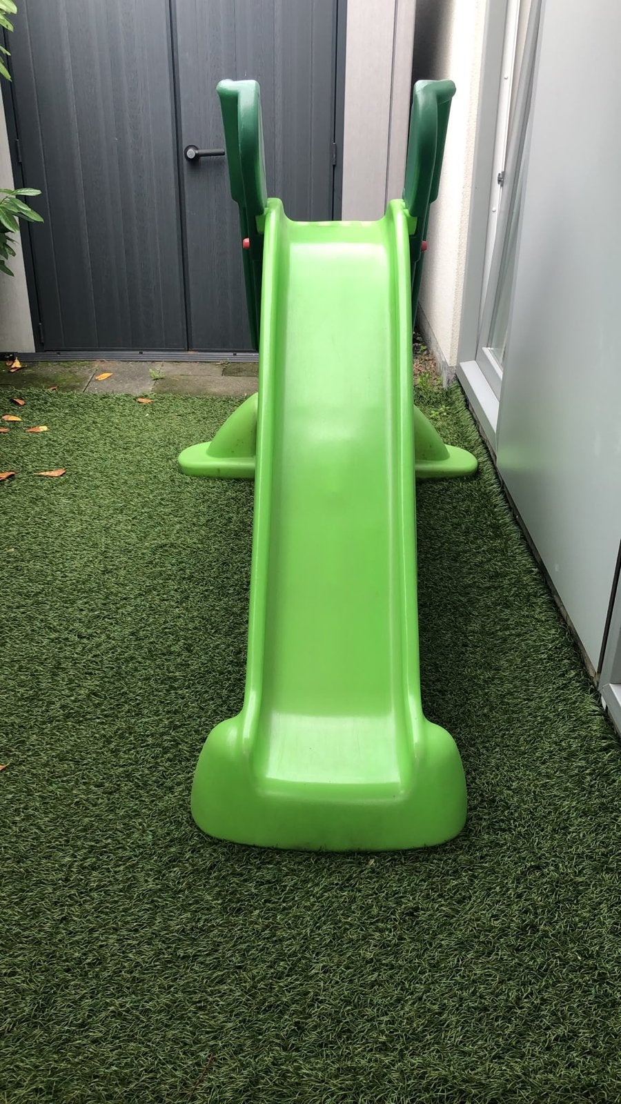 Groene kinder glijbaan, Ophalen, Gebruikt, Glijbaan