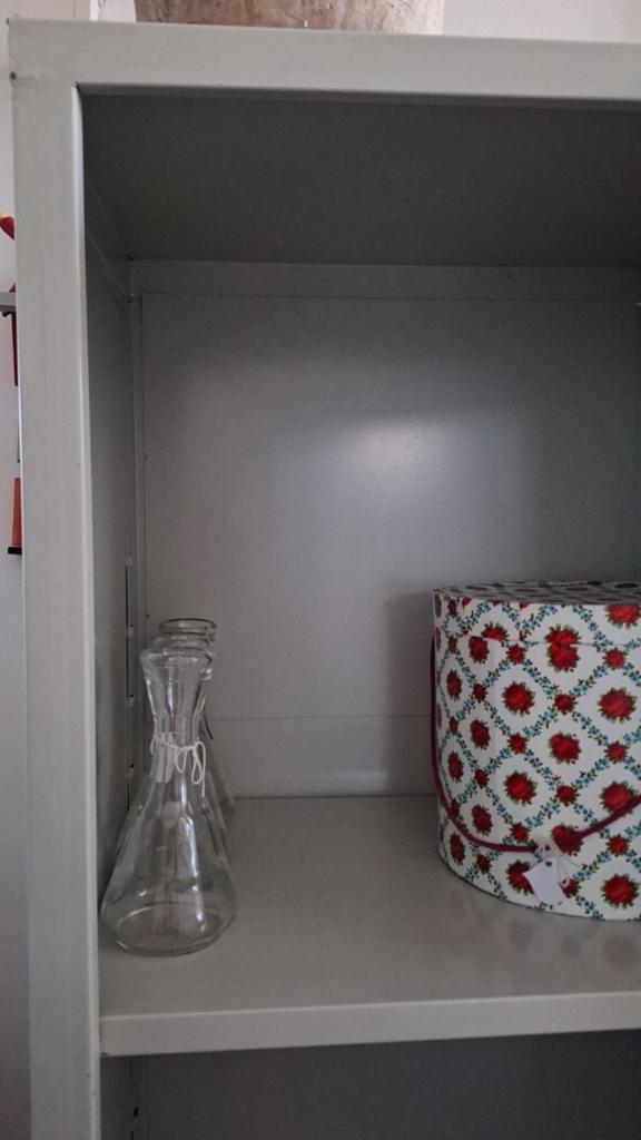 Retro Vintage Industriële Apothekerskast Vitrinekast DDR, Ophalen, Gebruikt, Vintage, 50 tot 100 cm