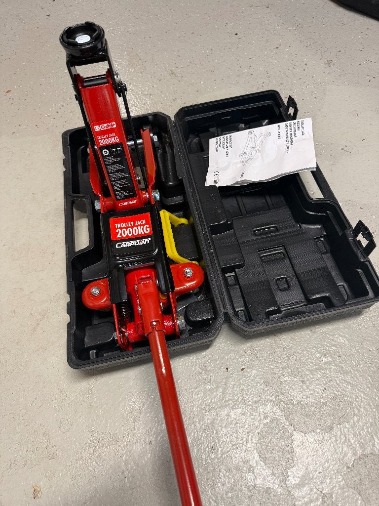 Carpoint Hydraulische Garagekrik 2 Ton Ongebruikt, Auto diversen, Krikken, Ophalen, Nieuw, Hydraulisch, Garagekrik