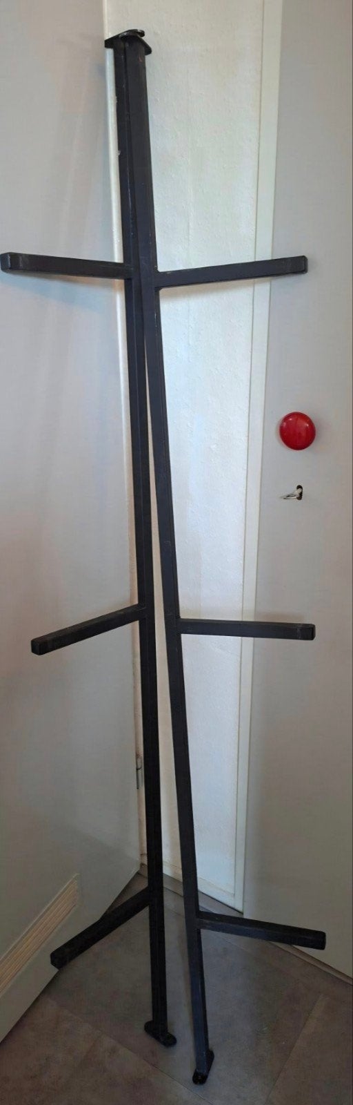 set Bedpoten 160cm breed, Ophalen, Zwart, Tweepersoons, Zo goed als nieuw