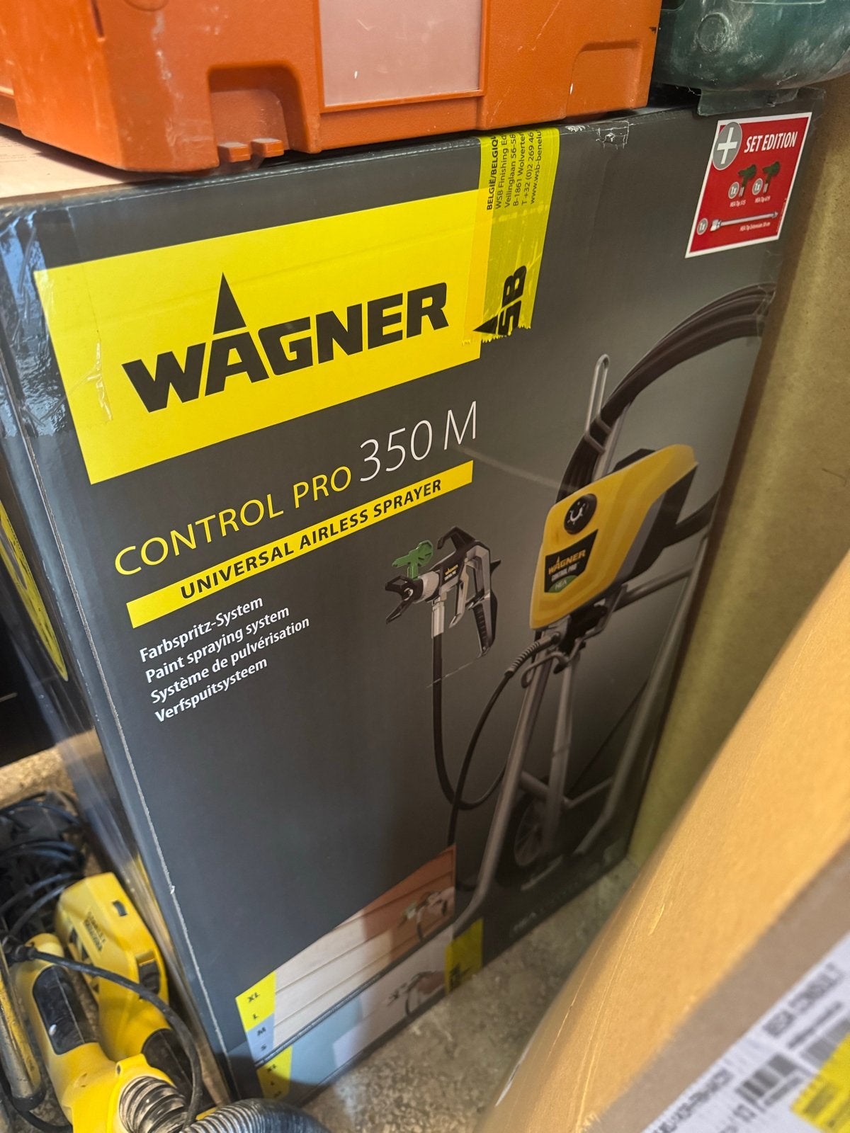 Wagner Control Pro 350 M Verfspuit - Nieuw in doos, Ophalen, Nieuw, Verfspuit of Verfpomp