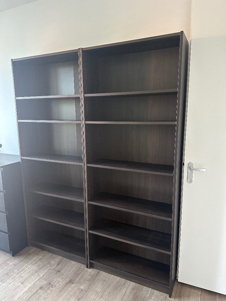 Billy boekenkast donker (kleine beschadiging), Ophalen, Gebruikt, 200 cm of meer, 50 tot 100 cm