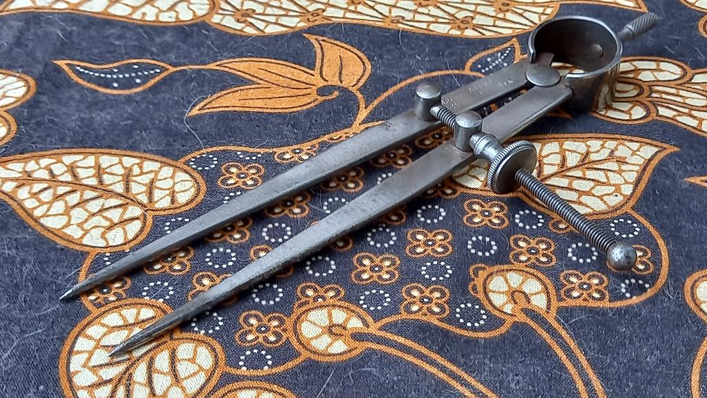 Originele antieke passer van Moore & Wright uit Engeland., Ophalen of Verzenden