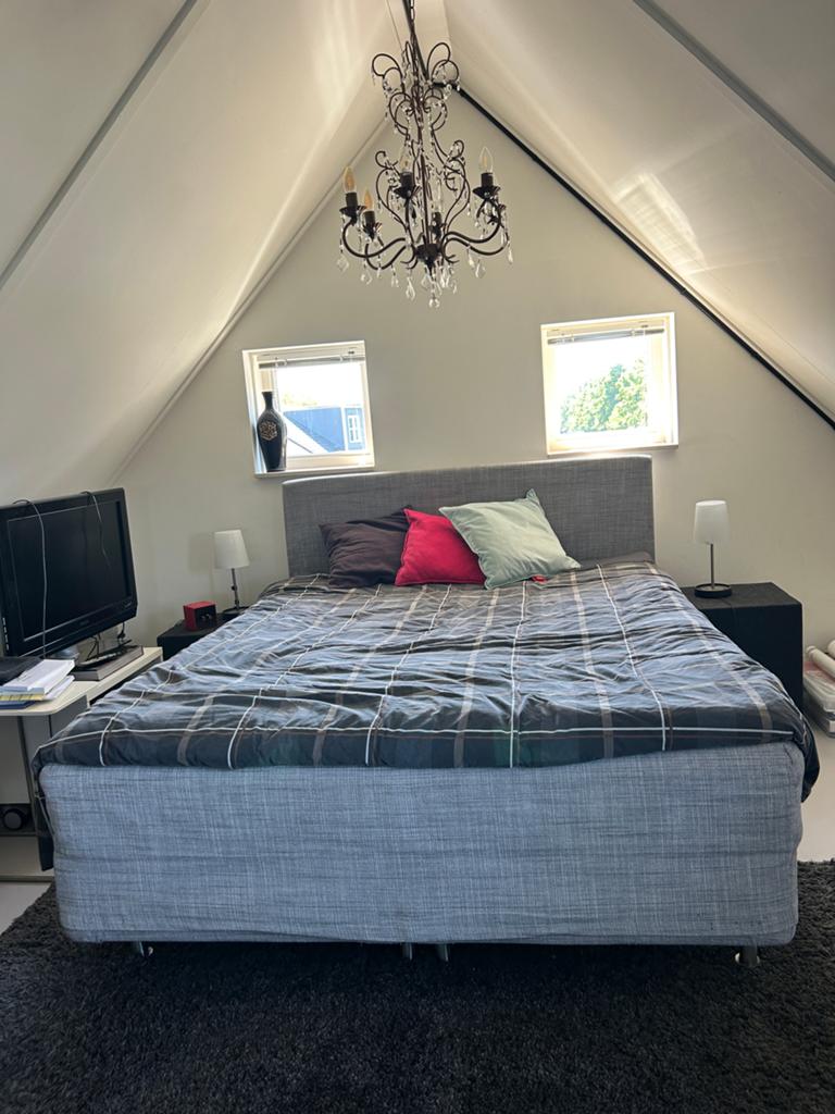 IKEA Sultan Boxspring 160x200 met topper, Ophalen, Gebruikt, Tweepersoons, 200 cm