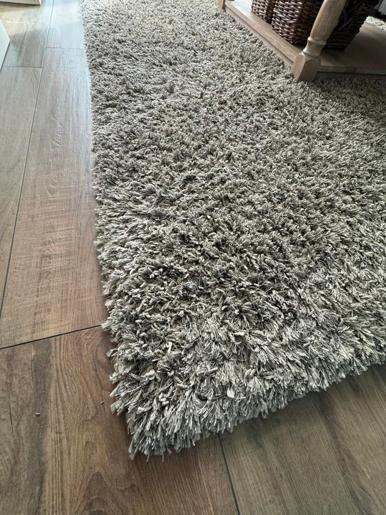 Vloerkleed grijs 300 x 300 cm, Ophalen, Gebruikt, Vierkant, 200 cm of meer