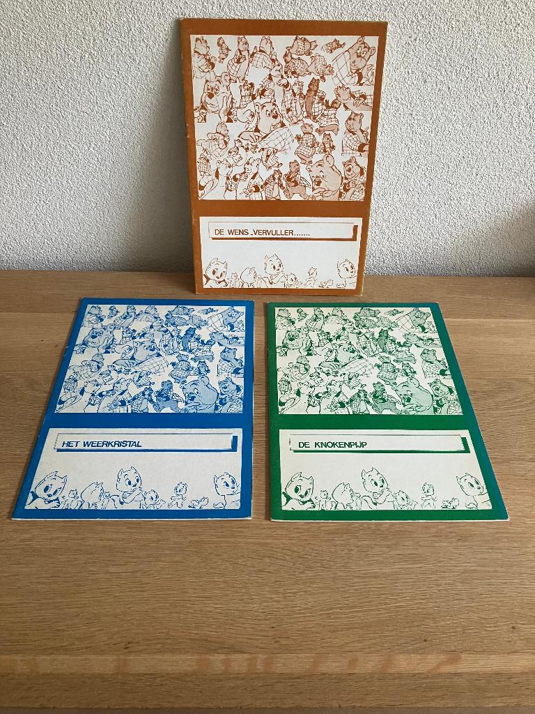 Tom Poes De Wens-Vervuller/Het Weerkristal/De knokenpijp, Ophalen of Verzenden, Meerdere stripboeken, Maarten Toonder, Zo goed als nieuw