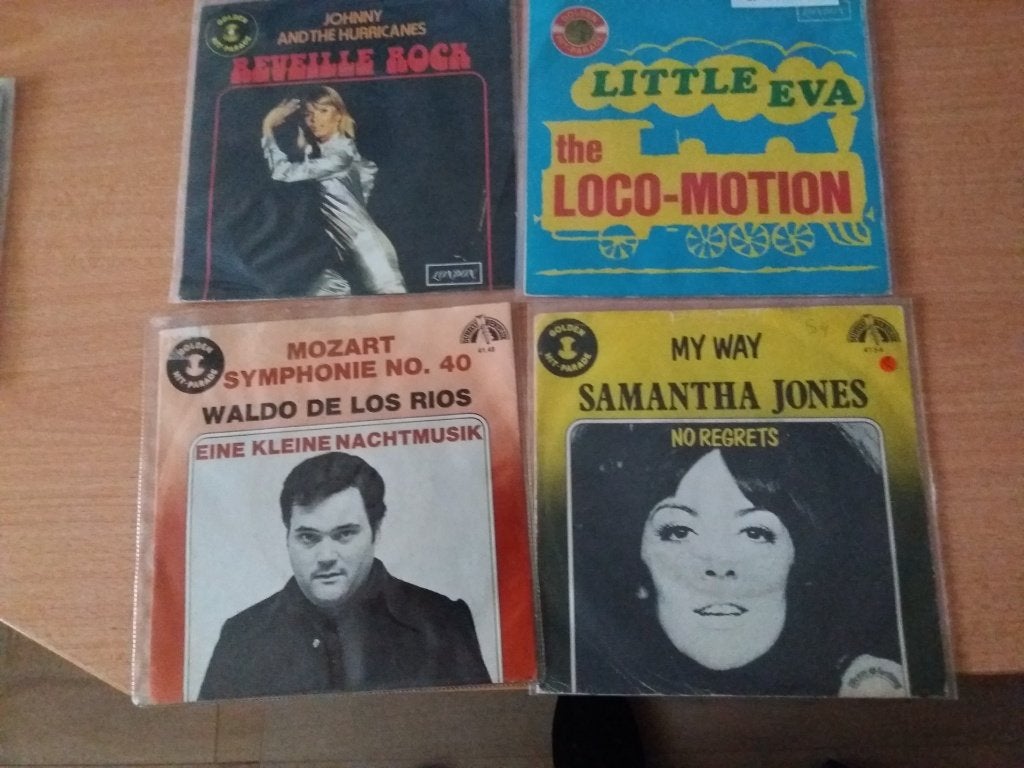 6 singles serie Golden Hit-Parade, Ophalen of Verzenden, Zo goed als nieuw, 7 inch, Pop