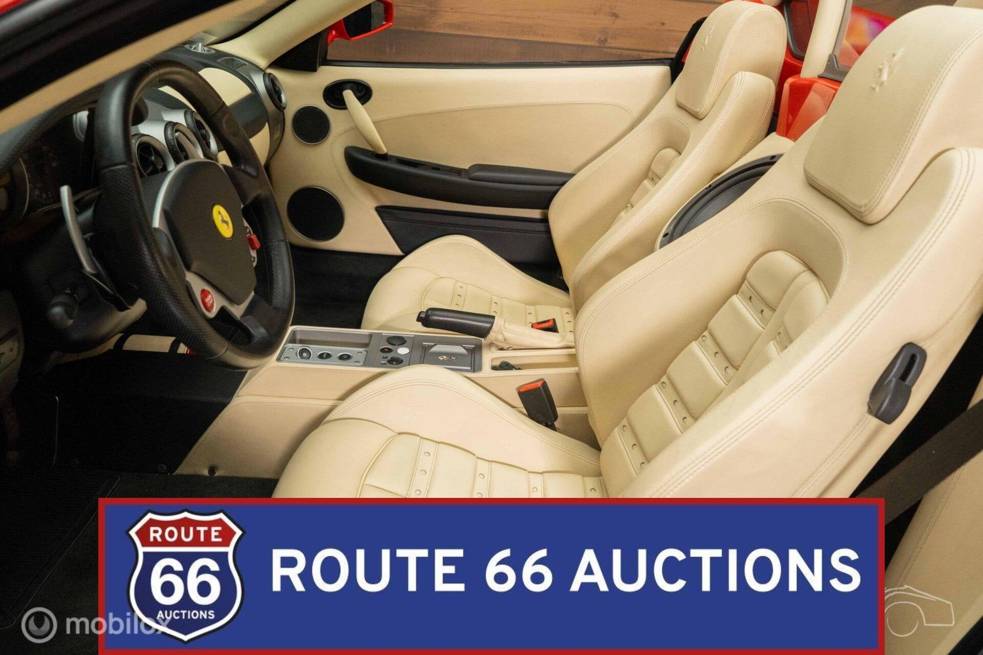 Ferrari F430 Spider F1 | 2006 | Route 66 Auctions, Auto's, Ferrari, Gebruikt, Overige carrosserieën, Zwart, Bedrijf