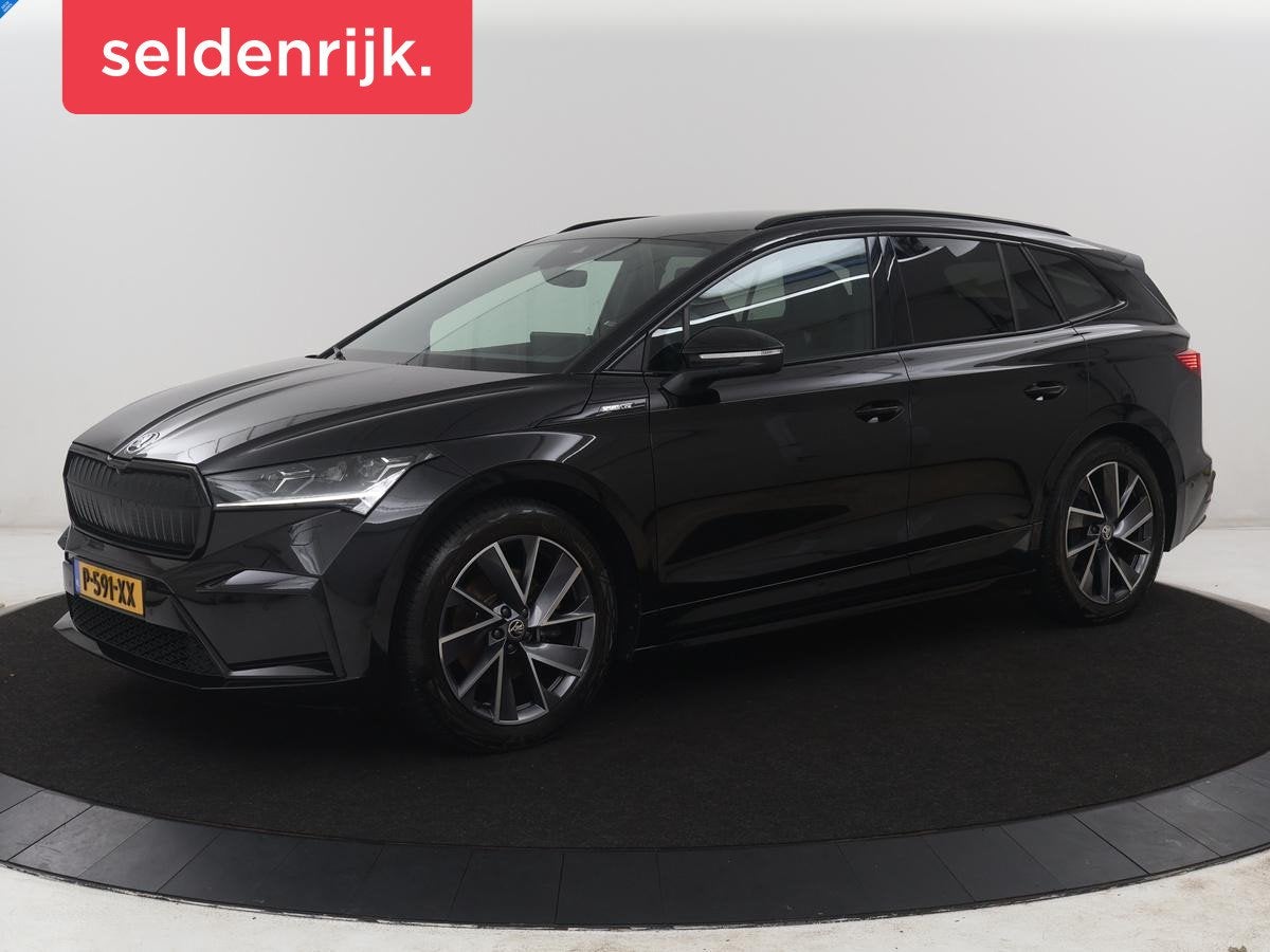Skoda Enyaq iV 60 Sportline | SOH 92,3% | Leder/alcantara |, Automaat, Achterwielaandrijving, Gebruikt, Zwart