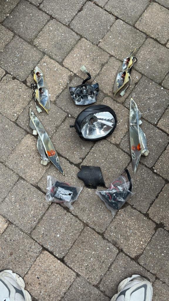 Zip onderdelen verlichting, Ophalen of Verzenden, Gebruikt, Koplamp, Piaggio