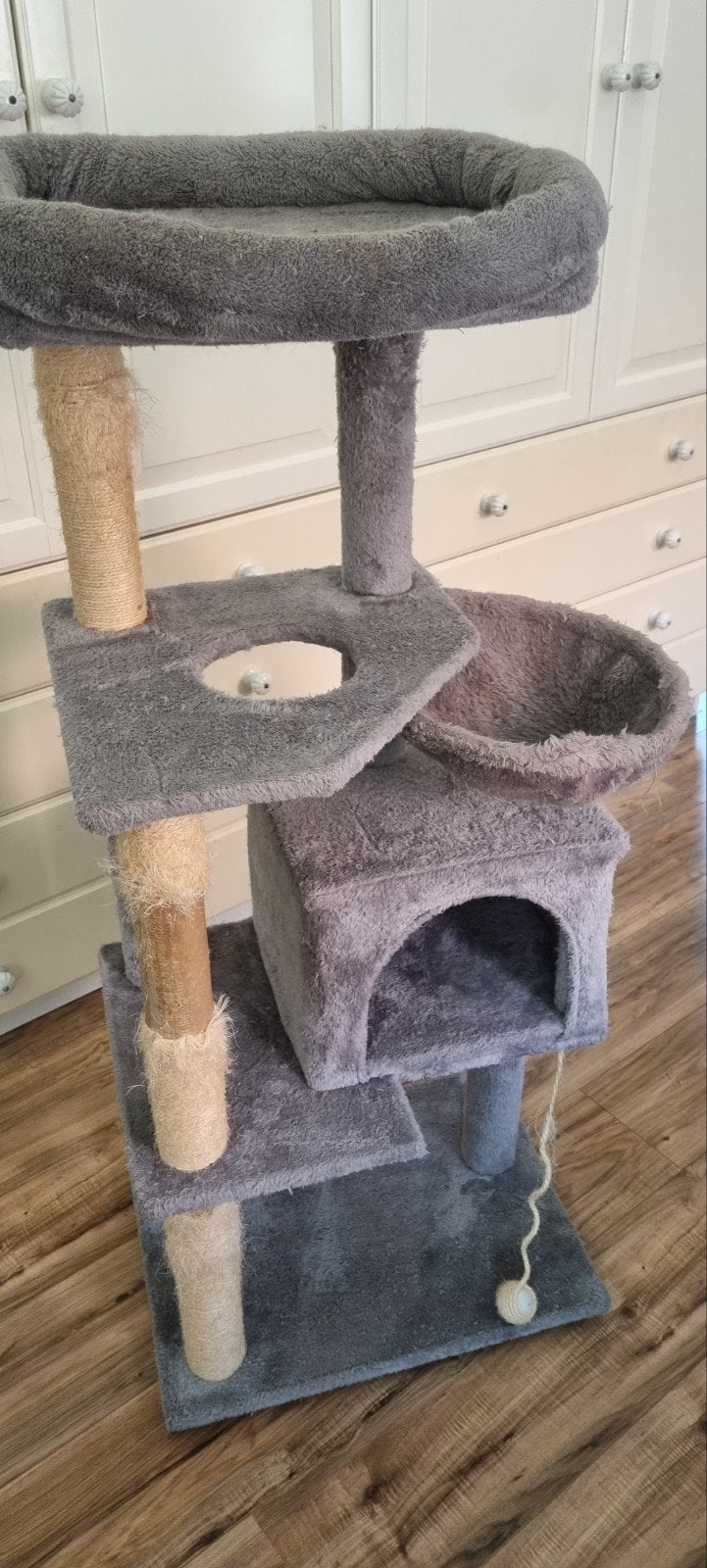 Krabpaal voor katten 130cm hoog =gebruikt, Ophalen, Gebruikt, Krabpaal