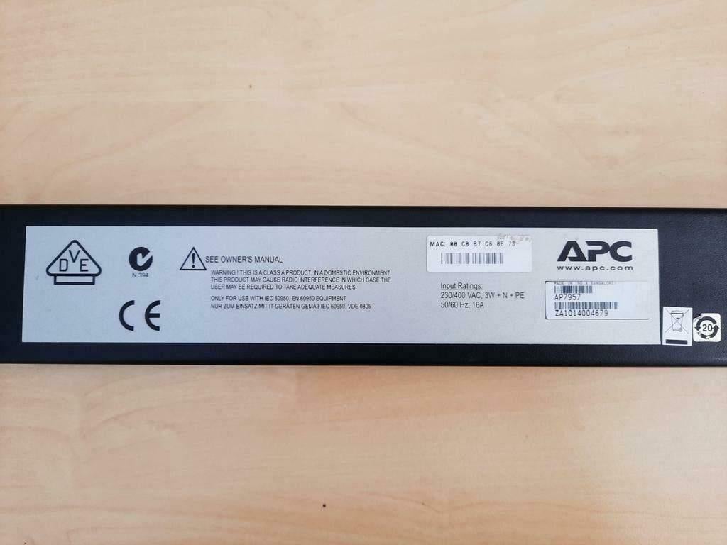 APC Switched Rack PDU - AP7957, Computers en Software, Servers, APC, Ophalen, Postbus, Info@