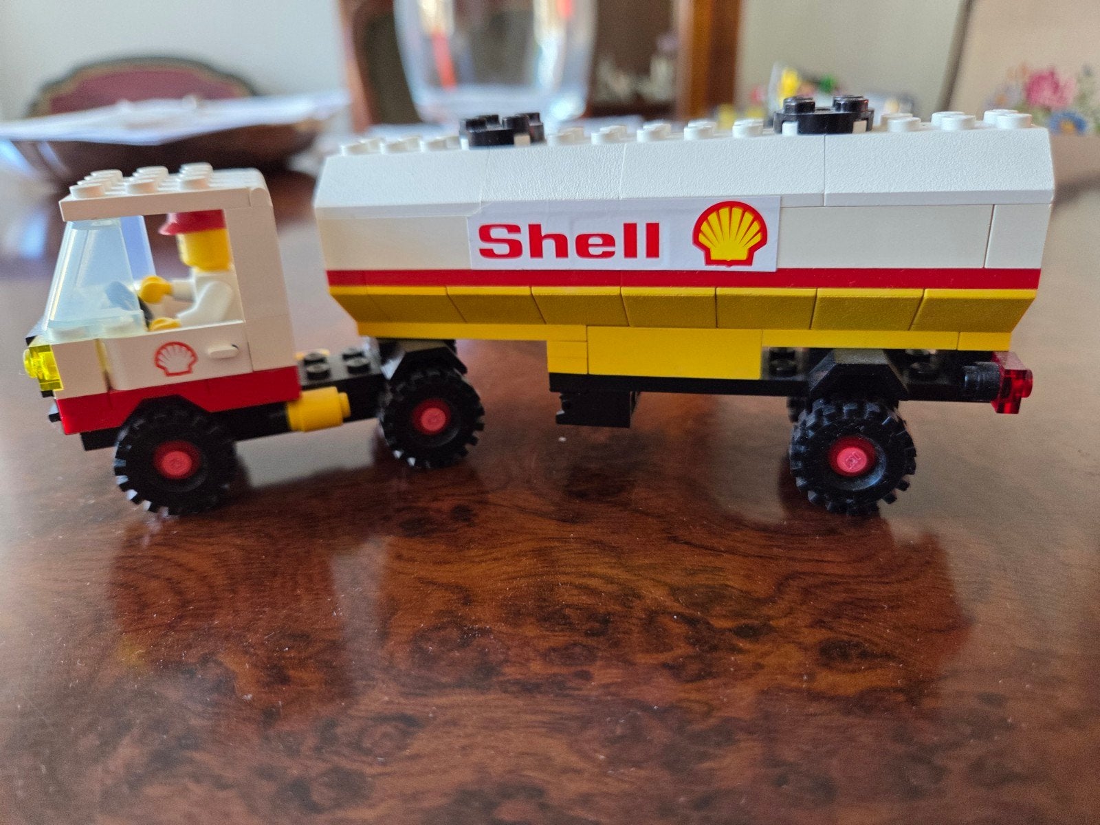 LEGO Legoland Shell Tankwagen 6695 (1984) met minifiguur en, Ophalen of Verzenden