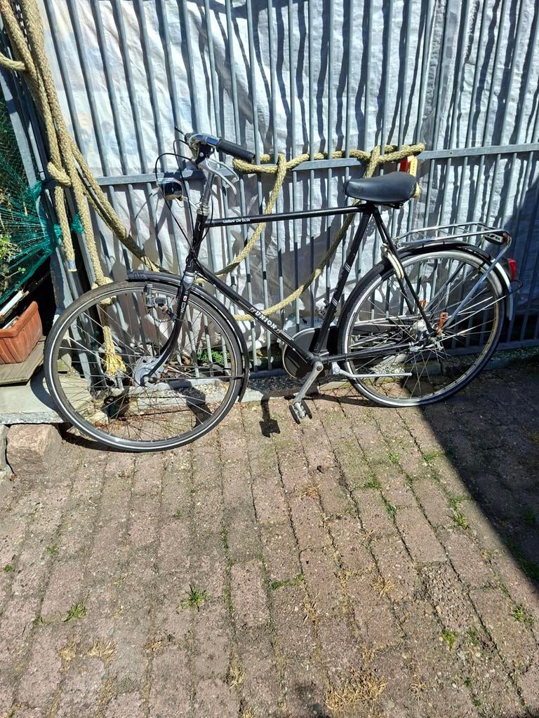 Heren fiets met lekke achterband, Ophalen of Verzenden