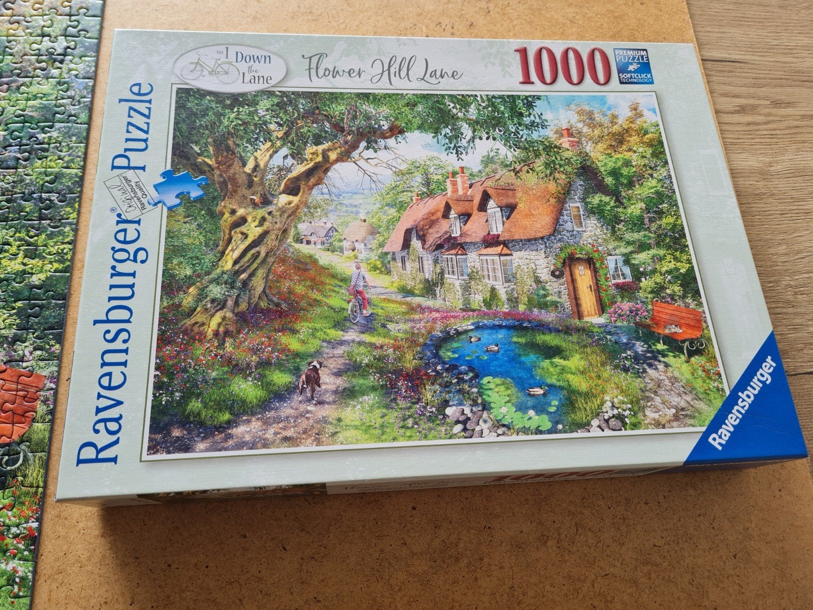 Ravensburger Legpuzzel 'Flower Hill Lane', Ophalen, 500 t/m 1500 stukjes, Zo goed als nieuw, Legpuzzel