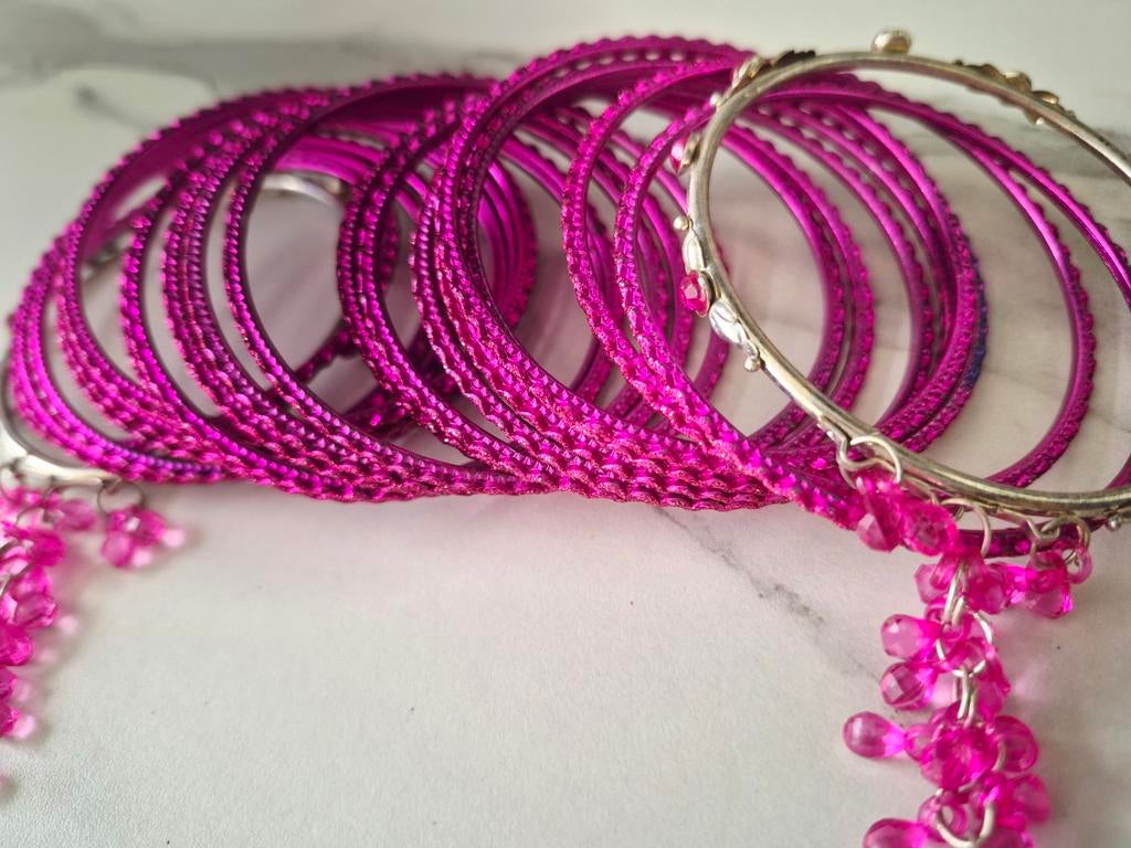 Indiase party armbanden, Sieraden, Tassen en Uiterlijk, Antieke sieraden, Verzenden, Zilver, Armband