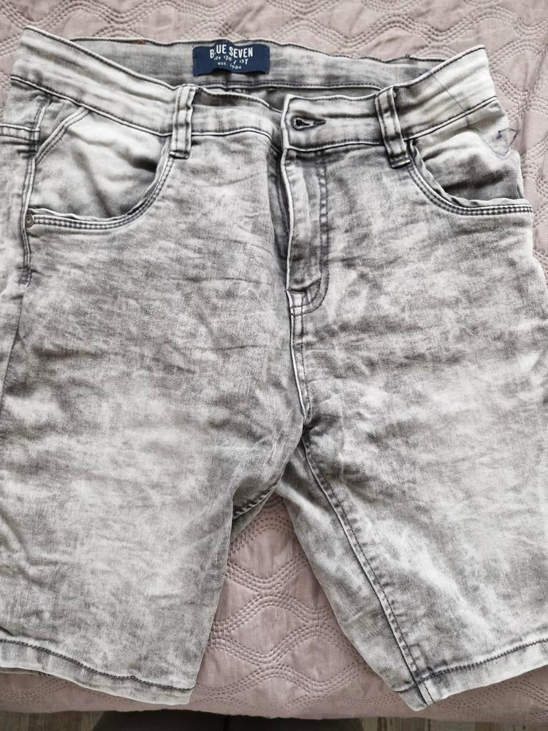 Blue Seven Grijze Jeans Shorts - Maat 170 / 15Y, Overige jeansmaten, Ophalen of Verzenden, Blue Seven, Grijs