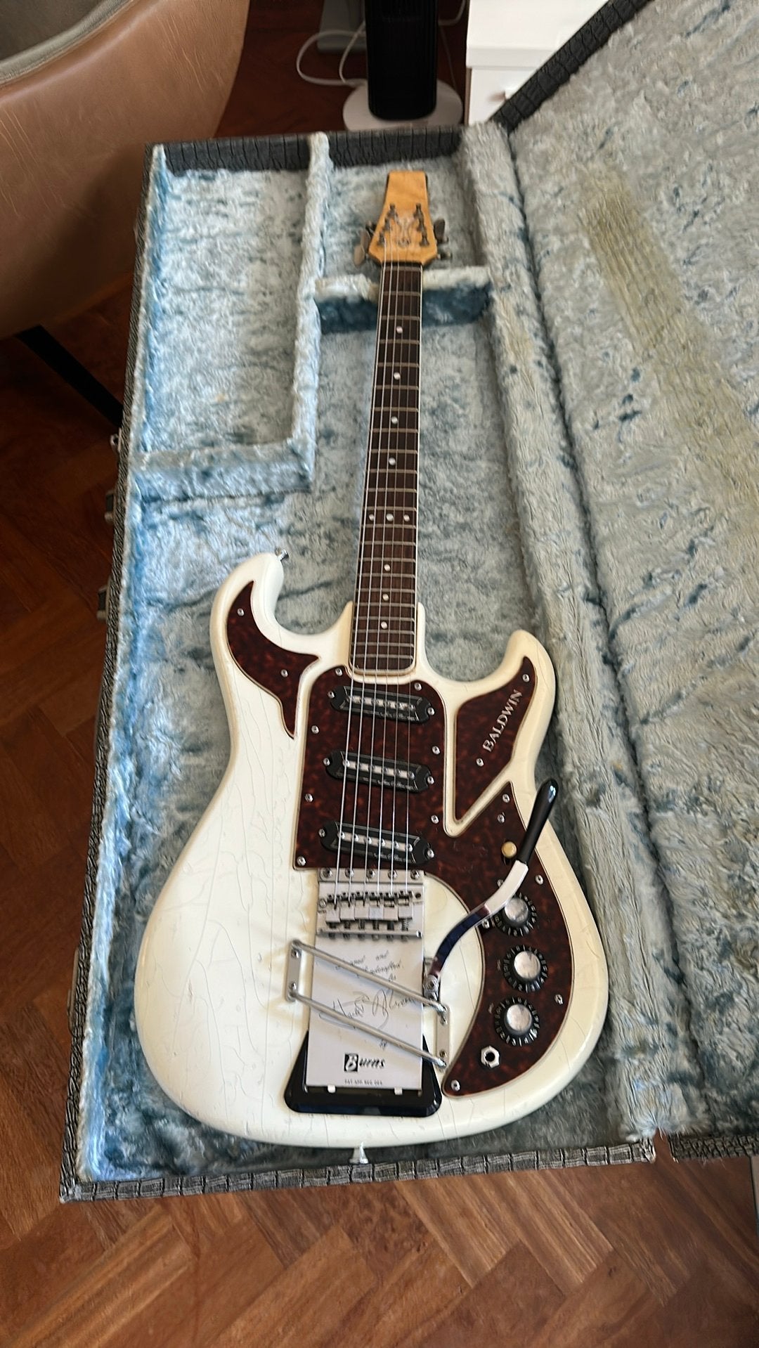 Baldwin Burns Hank Marvin mid 60s, Ophalen, Gebruikt, Solid body, Overige merken