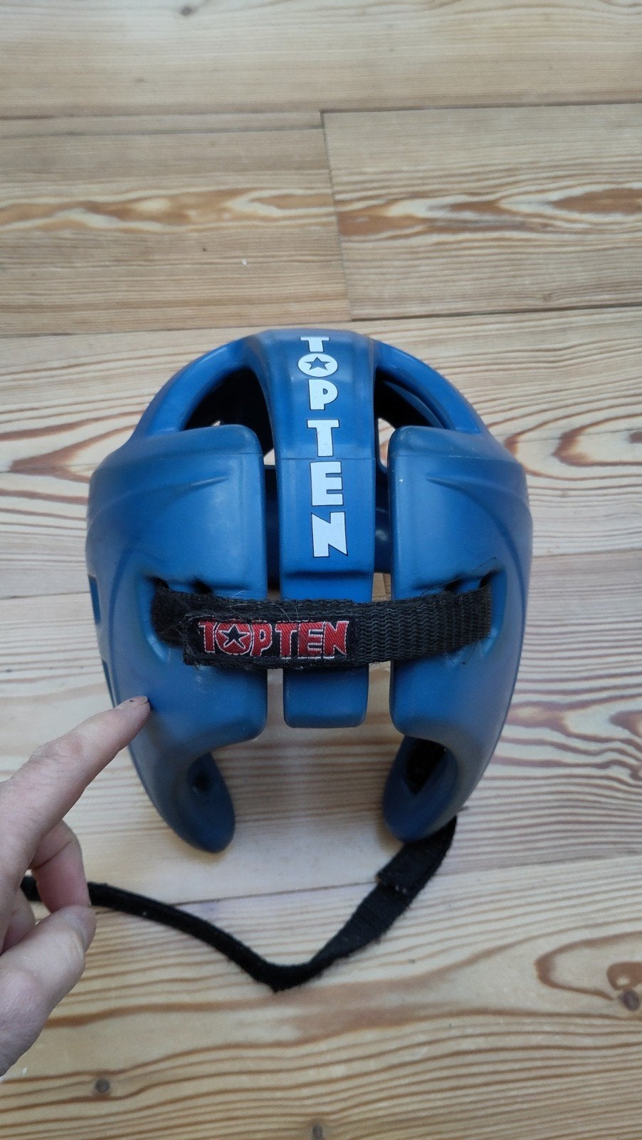 Top Ten Hoofdbeschermer Blauw - Vechtsport, Gebruikt, Overige, Vechtsportbescherming, Maat M
