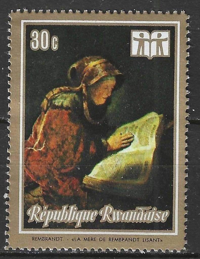 Rwanda 1973 - Yvert 512 - Jaar van het Boek (ST), Verzenden, Overige landen, Gestempeld