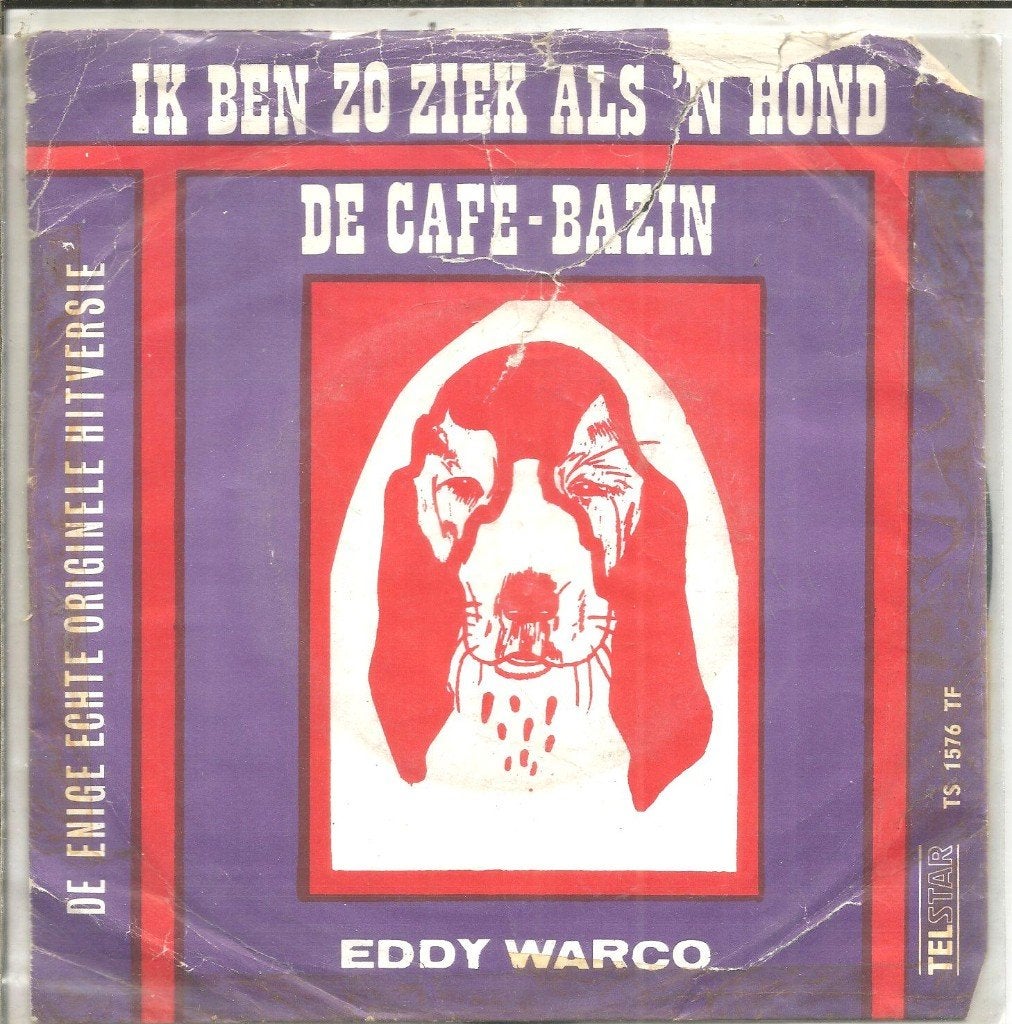 Eddy Warco – Ik Ben Zo Ziek Als 'n Hond (Telstar) (1970), Gebruikt, Fotohoes, 7 inch, Ophalen of Verzenden