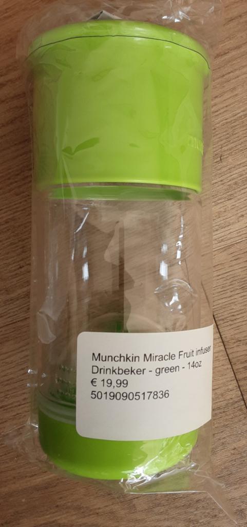 Munchkin Miracle Fruit Infuser Drinkbeker - Groen, Kinderen en Baby's, Babyvoeding en Toebehoren, Ophalen of Verzenden