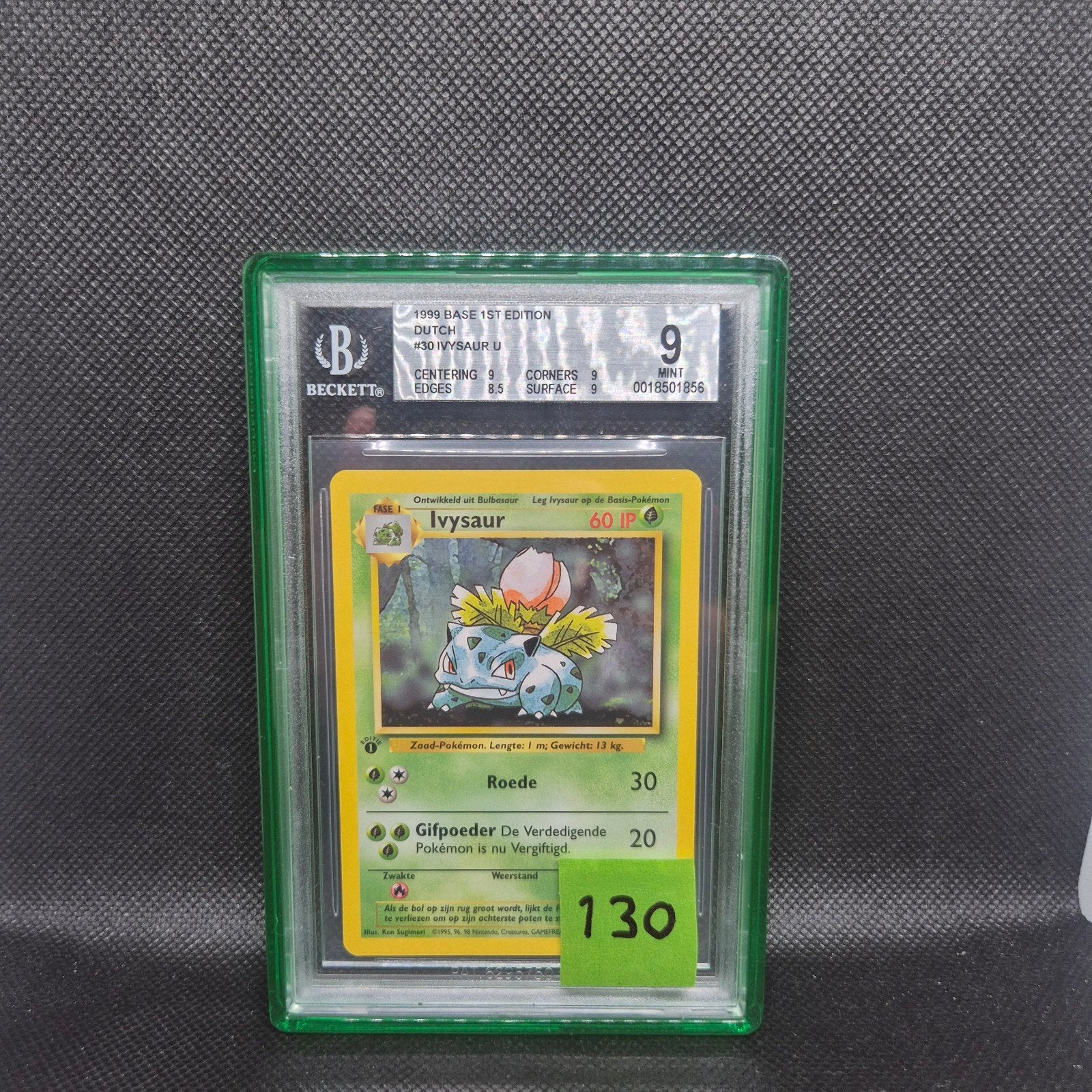 Ivysaur NL Base 1st edition Bgs 9, Ophalen of Verzenden, Zo goed als nieuw