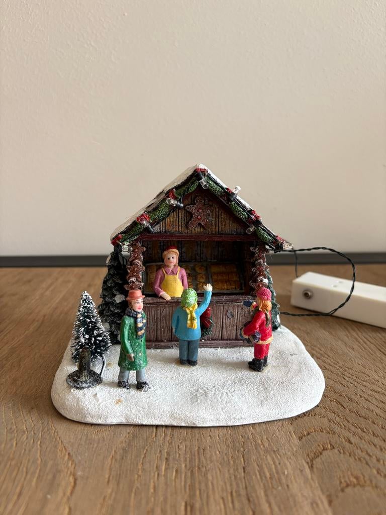Kersthuisje bakkerij kraampje, Diversen, Kerst, Ophalen of Verzenden, Gebruikt