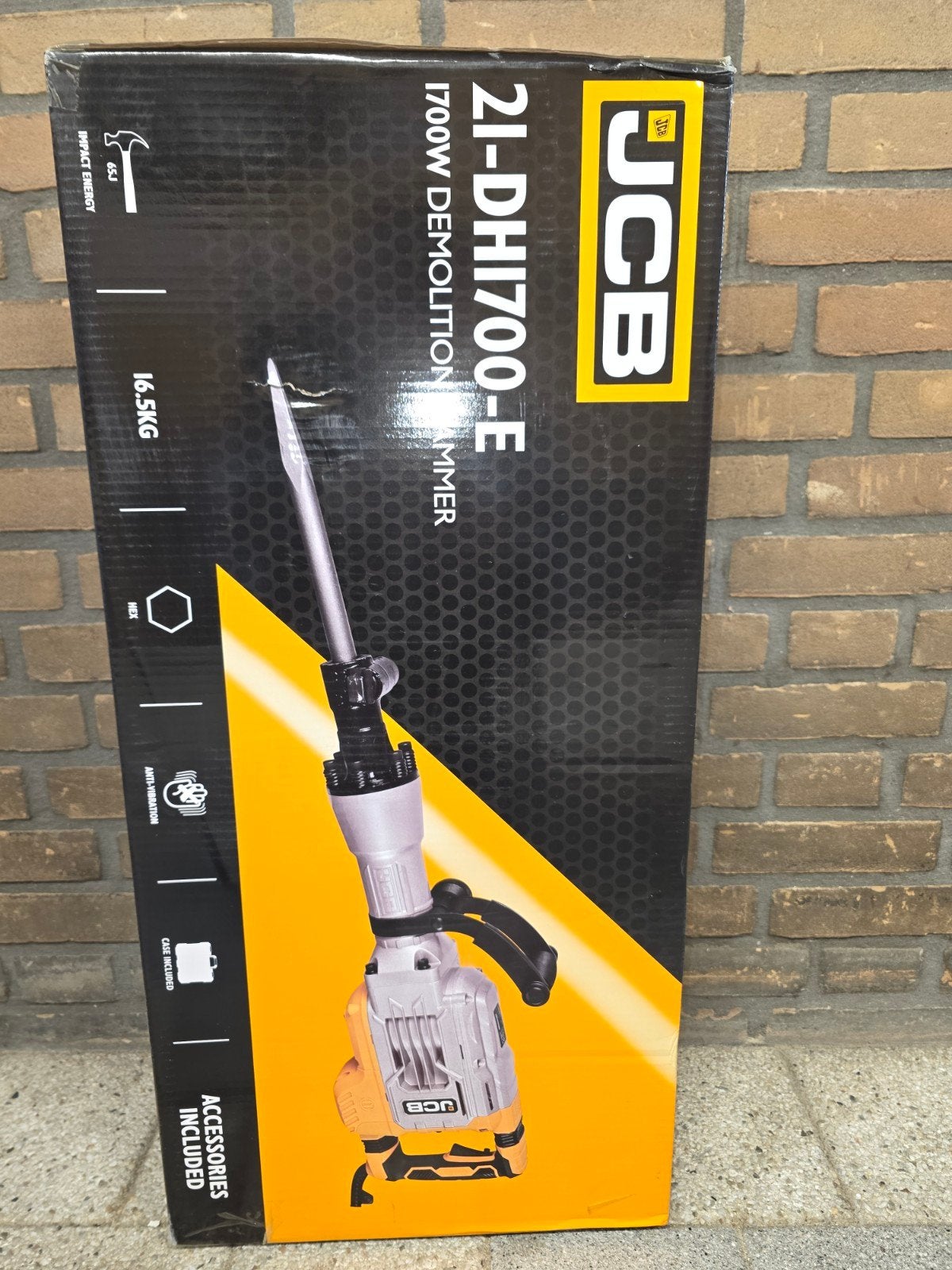 JCB 21-DH1700-E Sloophamer 1700W 16.5KG Nieuw in doos, Ophalen of Verzenden, Nieuw
