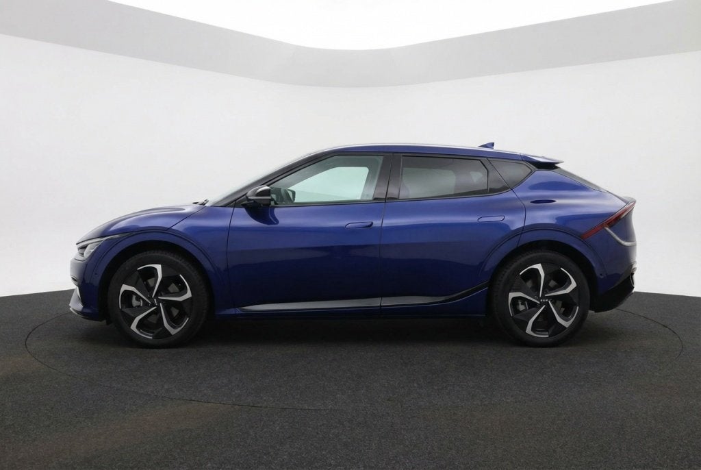 Kia Ev6 GT-Line 325pk AWD 77.4 kWh Pano l Warmtepomp l 360 C, Auto's, Kia, Automaat, 0 cilinders, Gebruikt, Blauw
