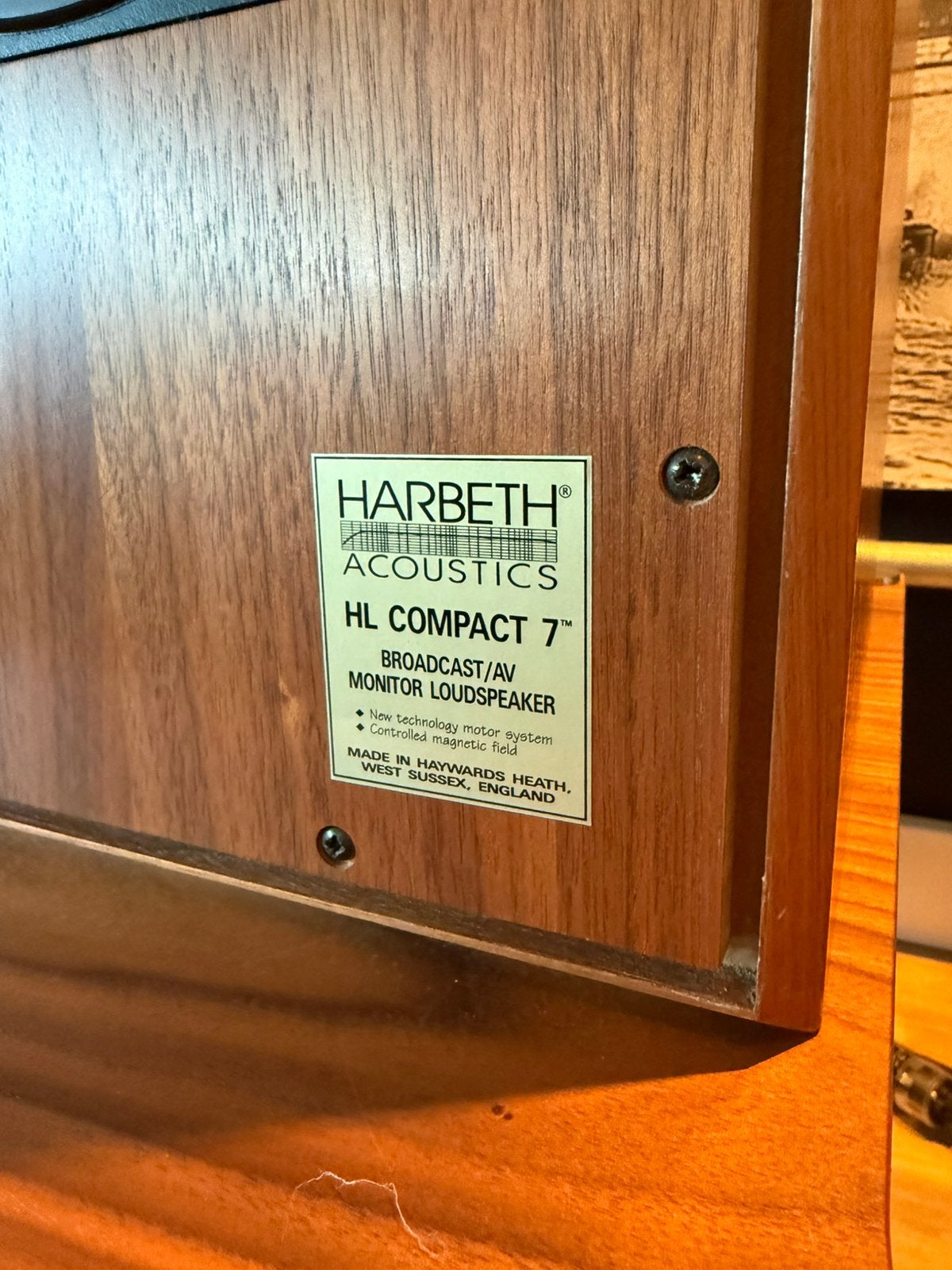 Harbeth HL Compact 7 luidsprekers, Overige merken, Stereo speakers, Gebruikt, Info@audiohaven.nl