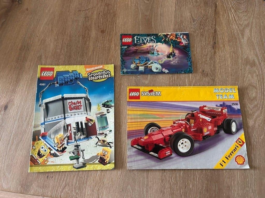Lego instructie boek 2556, 4981 en 41191, Ophalen of Verzenden, Gebruikt